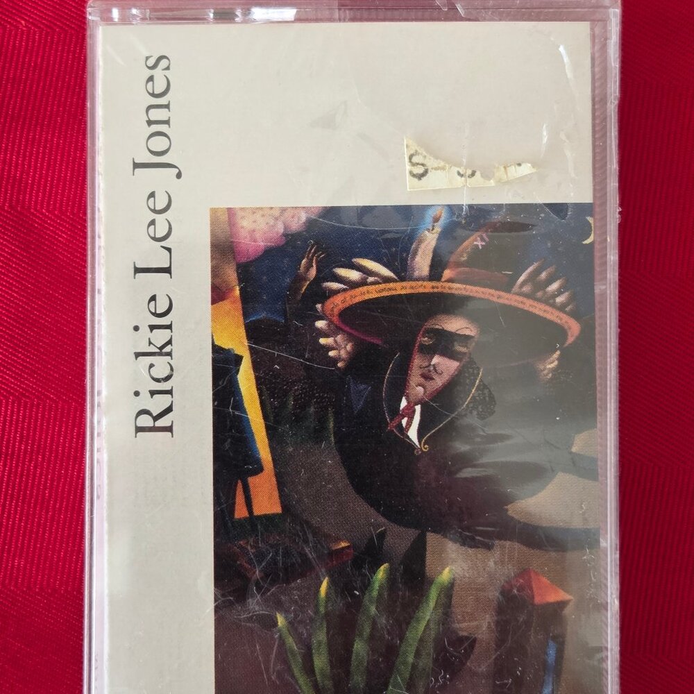 VINTAGE, 1989 RICKIE LEE JONES, FLYING COWBOYS CASSETTE, STILL SEALED!!!